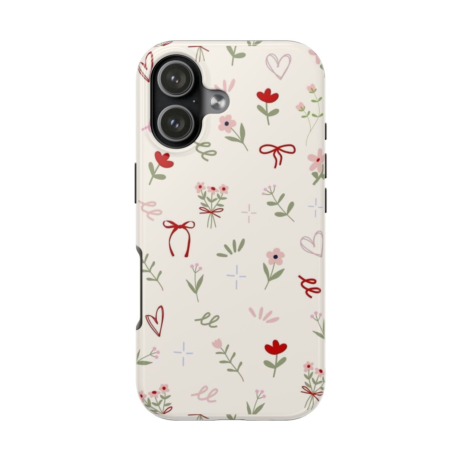 Spring Edition Hints of Red Floral Phone Case - SmartHomeGoodies