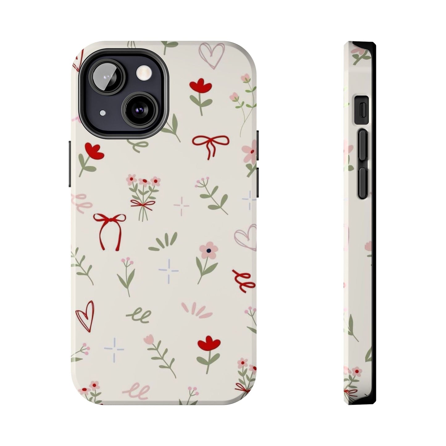 Spring Edition Hints of Red Floral Phone Case - SmartHomeGoodies
