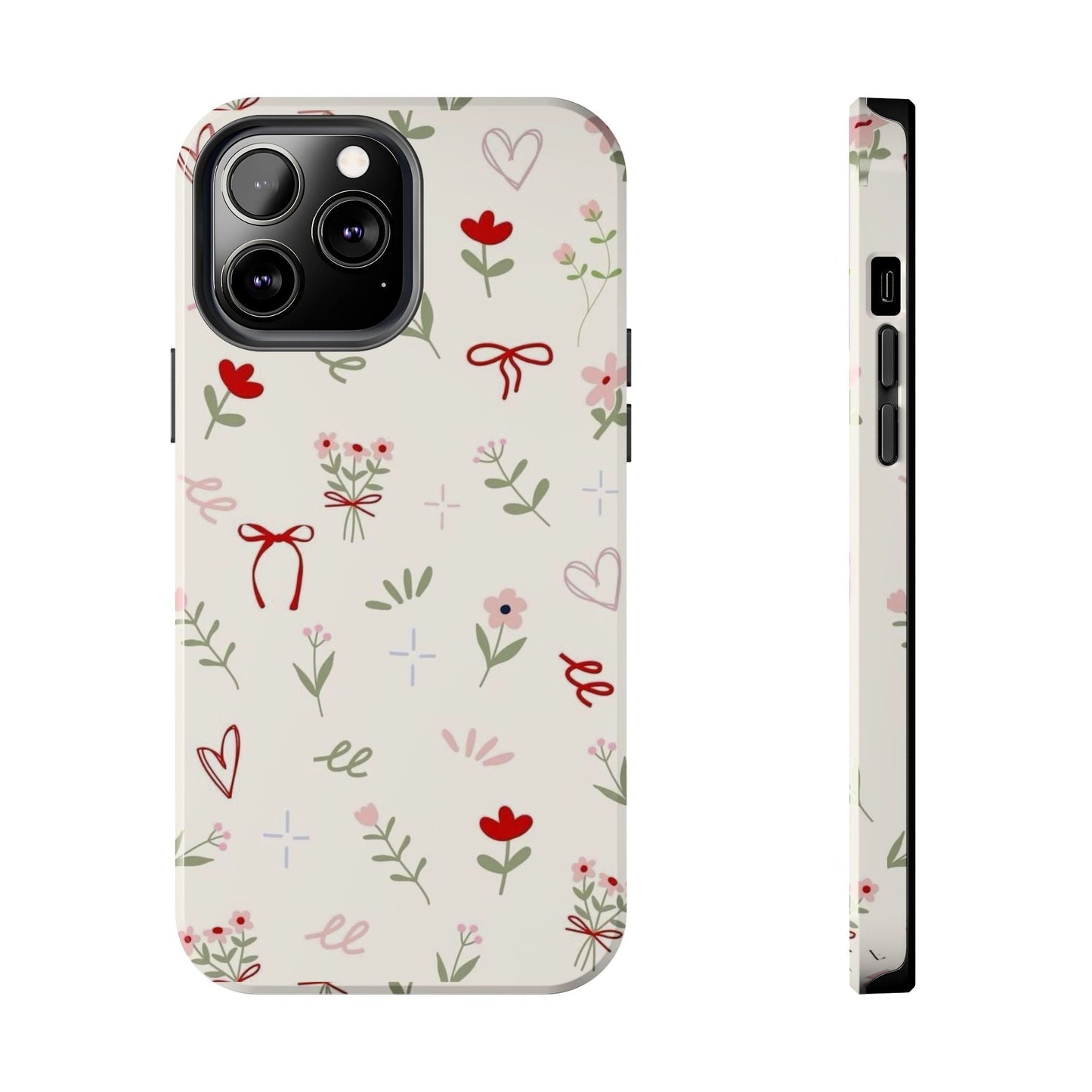 Spring Edition Hints of Red Floral Phone Case - SmartHomeGoodies