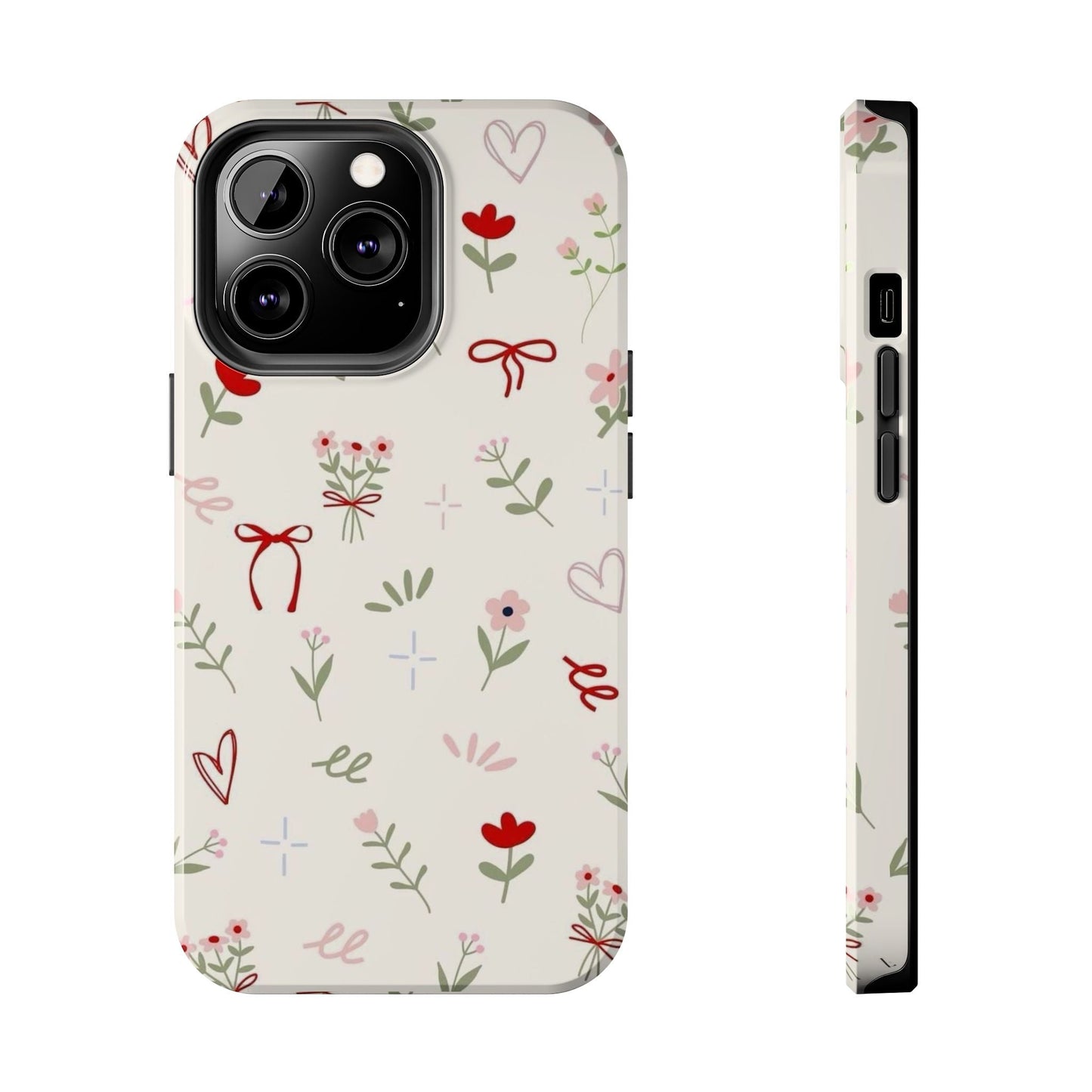 Spring Edition Hints of Red Floral Phone Case - SmartHomeGoodies