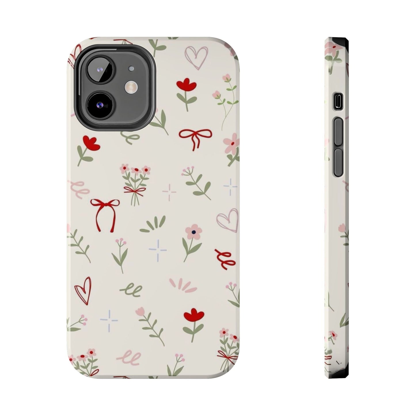 Spring Edition Hints of Red Floral Phone Case - SmartHomeGoodies