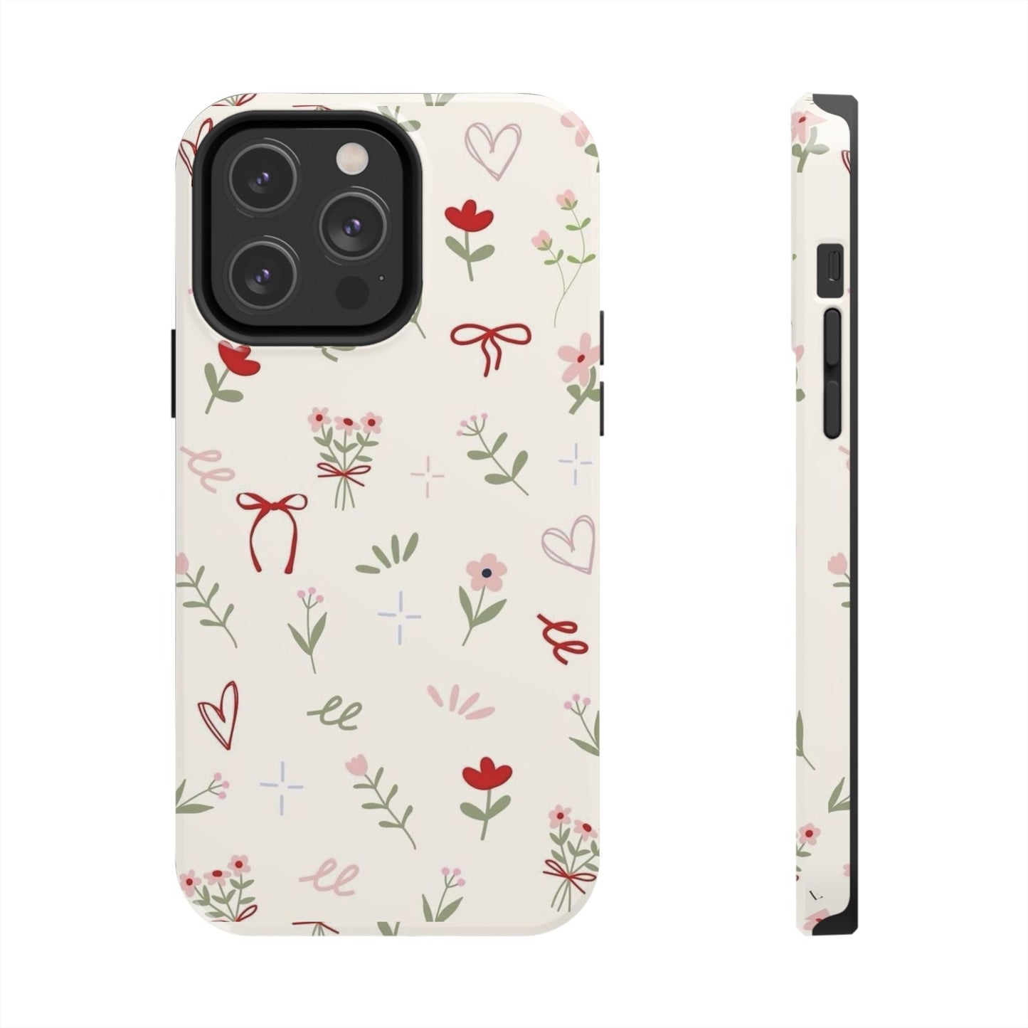 Spring Edition Hints of Red Floral Phone Case - SmartHomeGoodies