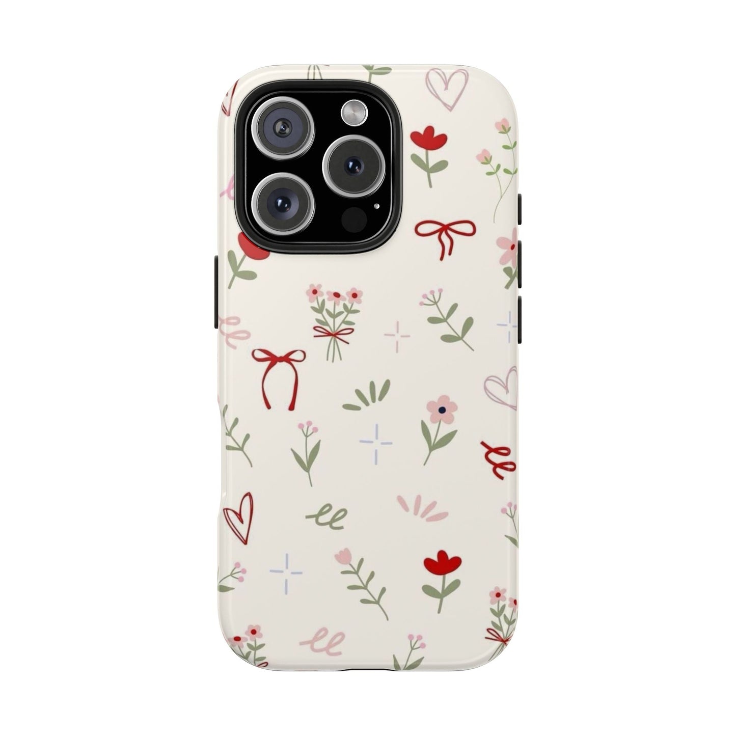 Spring Edition Hints of Red Floral Phone Case - SmartHomeGoodies