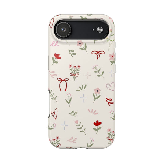 Spring Edition Hints of Red Floral Phone Case - SmartHomeGoodies