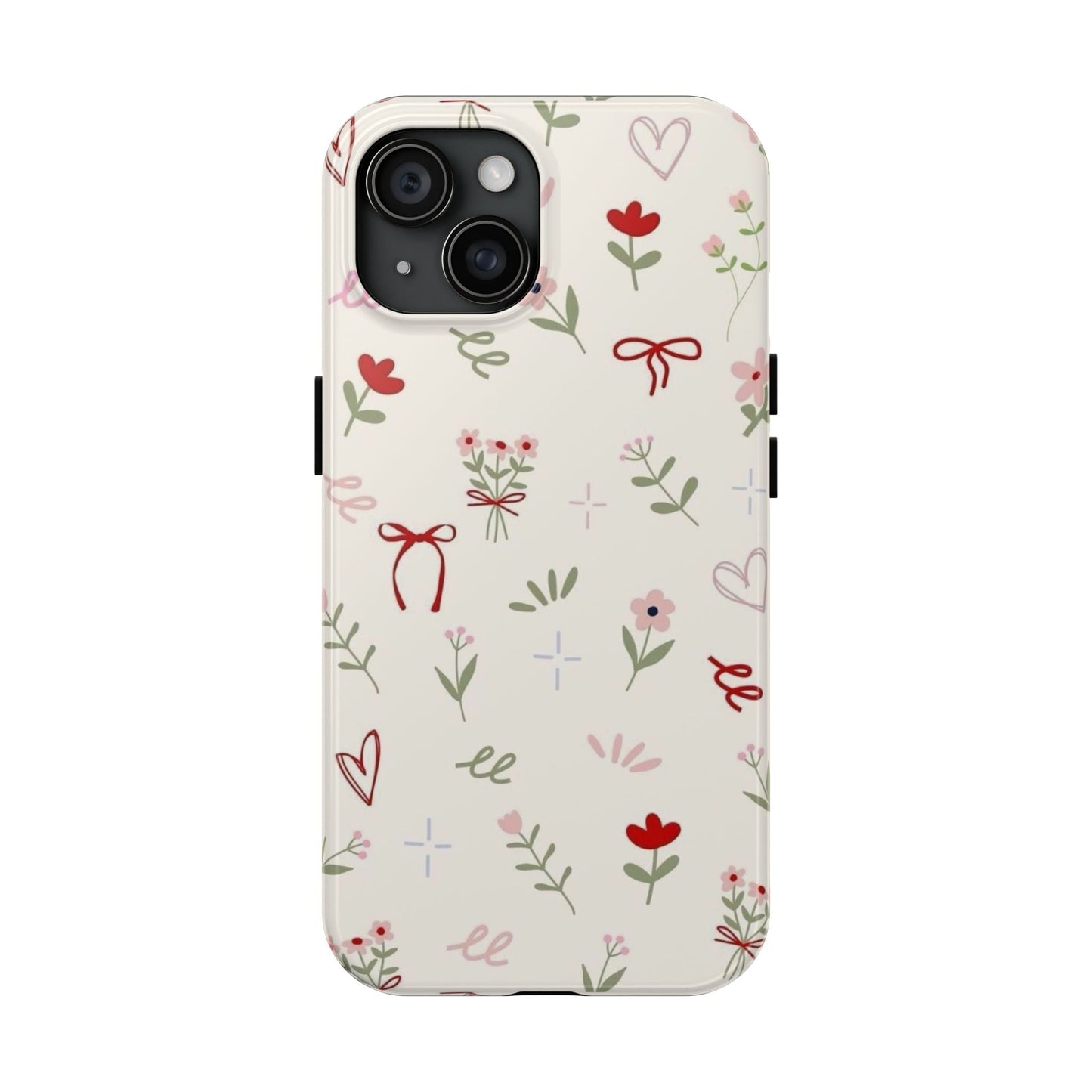 Spring Edition Hints of Red Floral Phone Case - SmartHomeGoodies