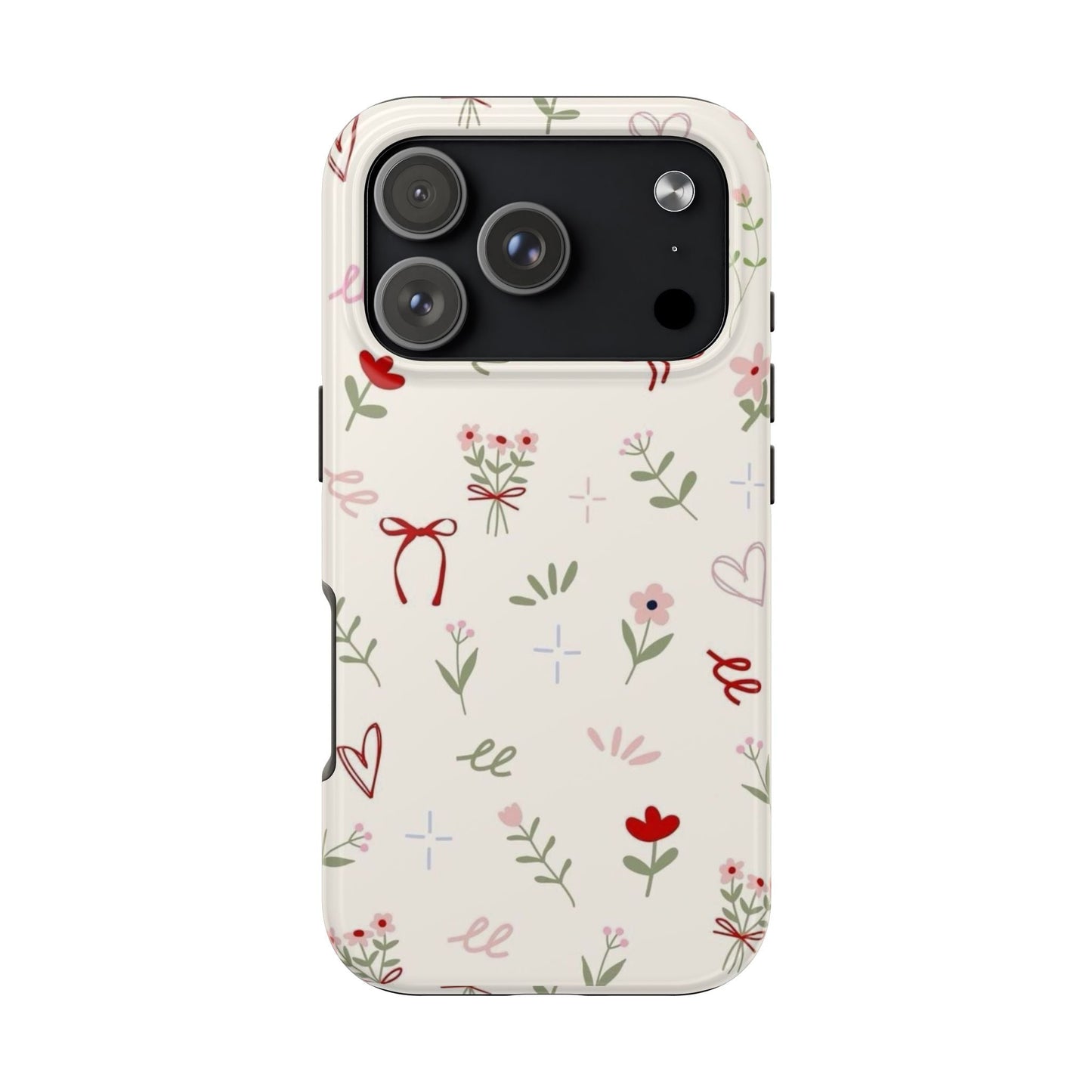 Spring Edition Hints of Red Floral Phone Case - SmartHomeGoodies