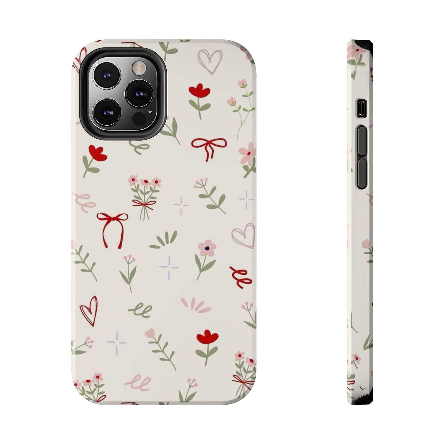 Spring Edition Hints of Red Floral Phone Case - SmartHomeGoodies