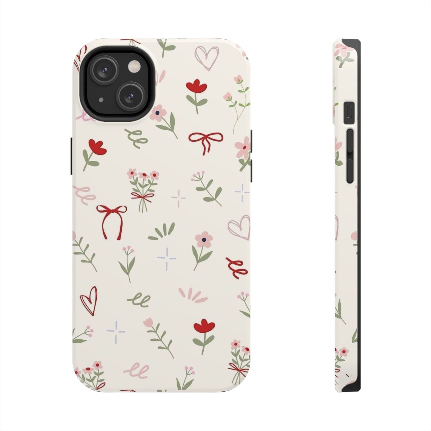 Spring Edition Hints of Red Floral Phone Case - SmartHomeGoodies