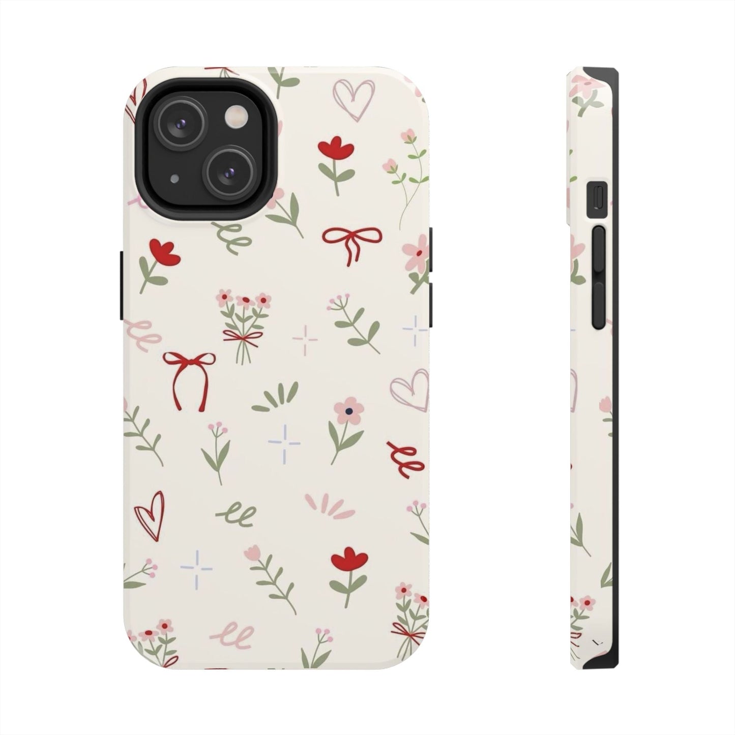 Spring Edition Hints of Red Floral Phone Case - SmartHomeGoodies