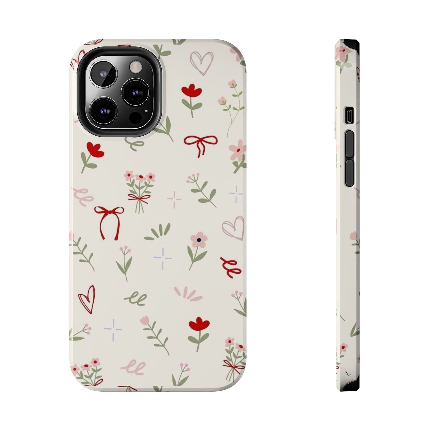 Spring Edition Hints of Red Floral Phone Case - SmartHomeGoodies