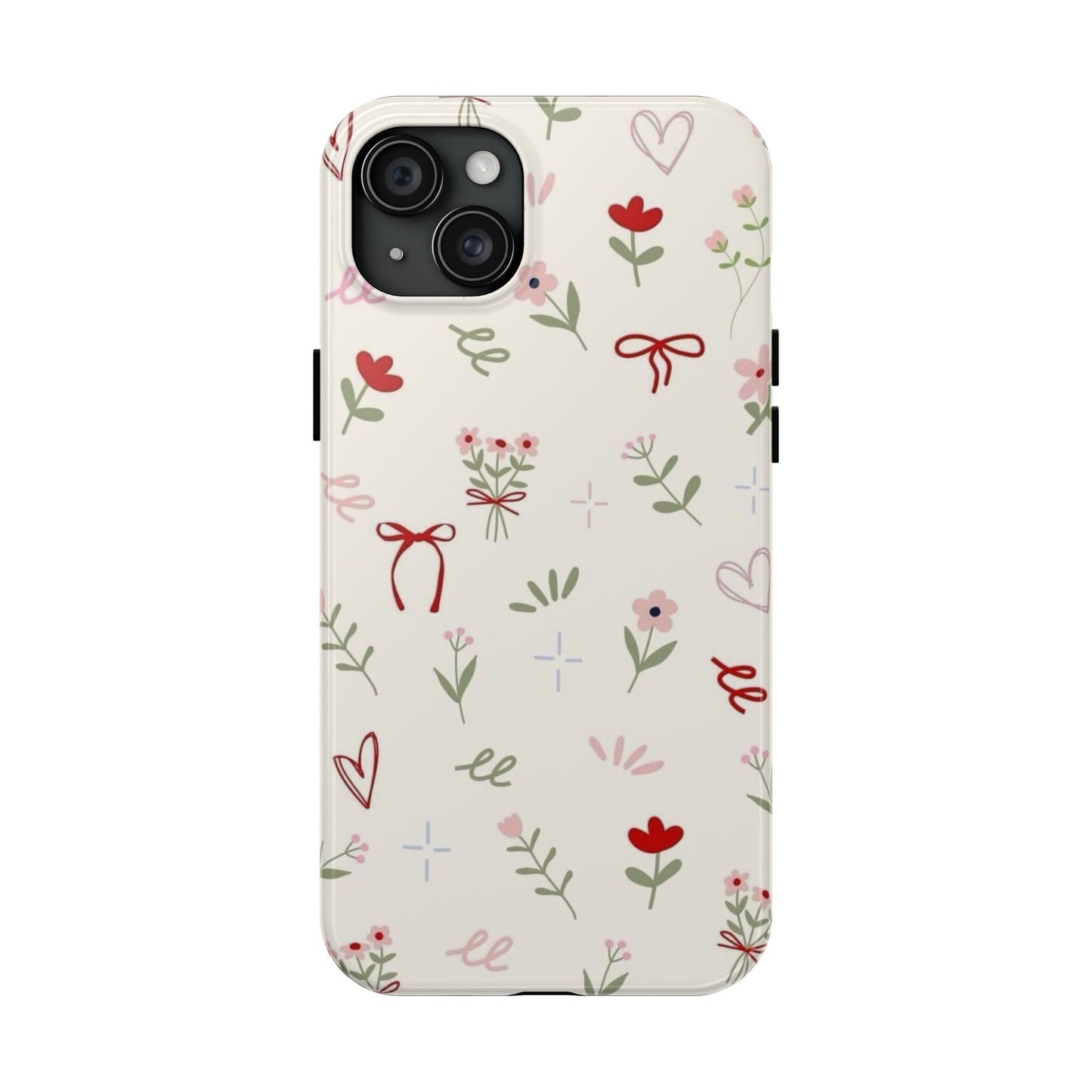 Spring Edition Hints of Red Floral Phone Case - SmartHomeGoodies