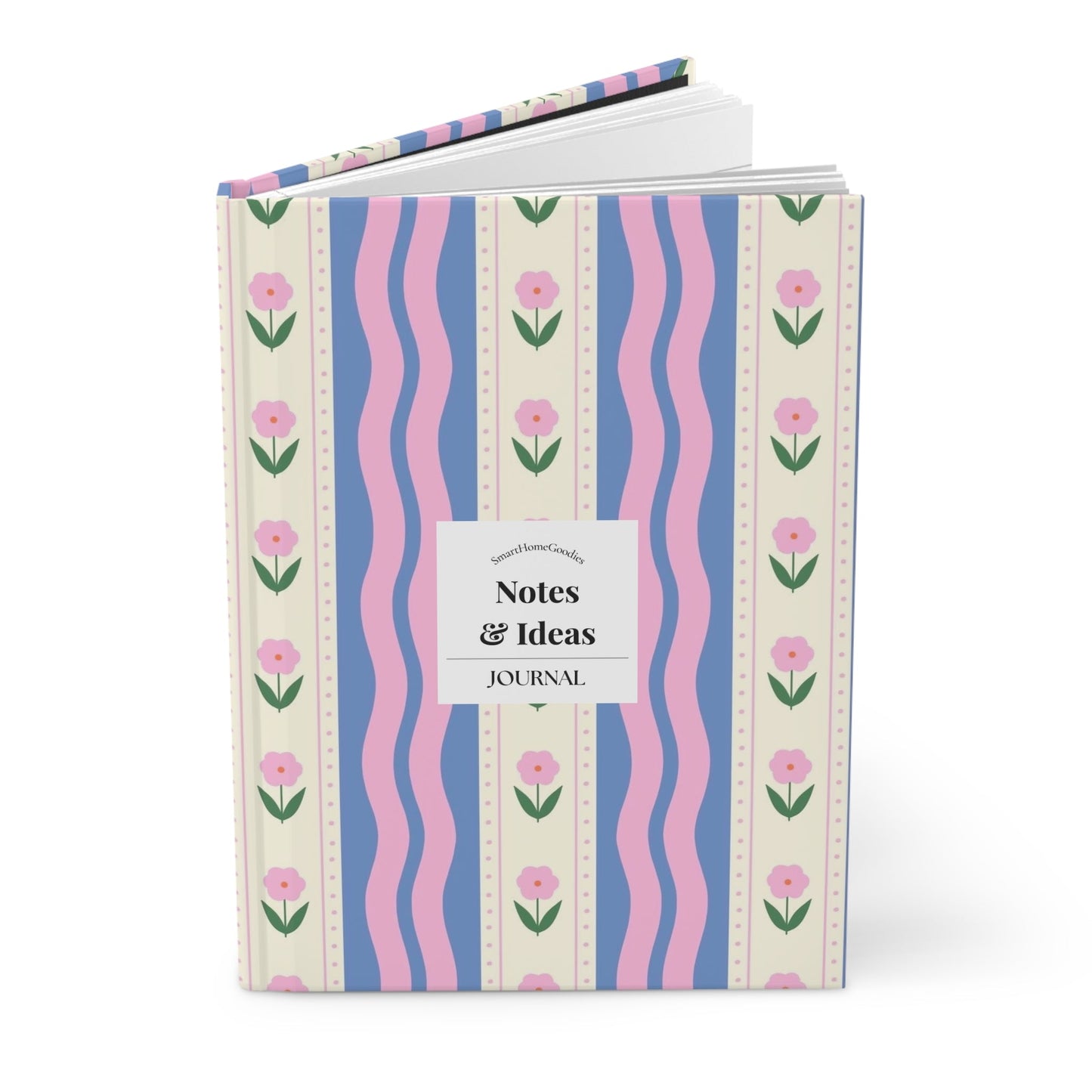 Stripes & Blooms Journal - SmartHomeGoodies