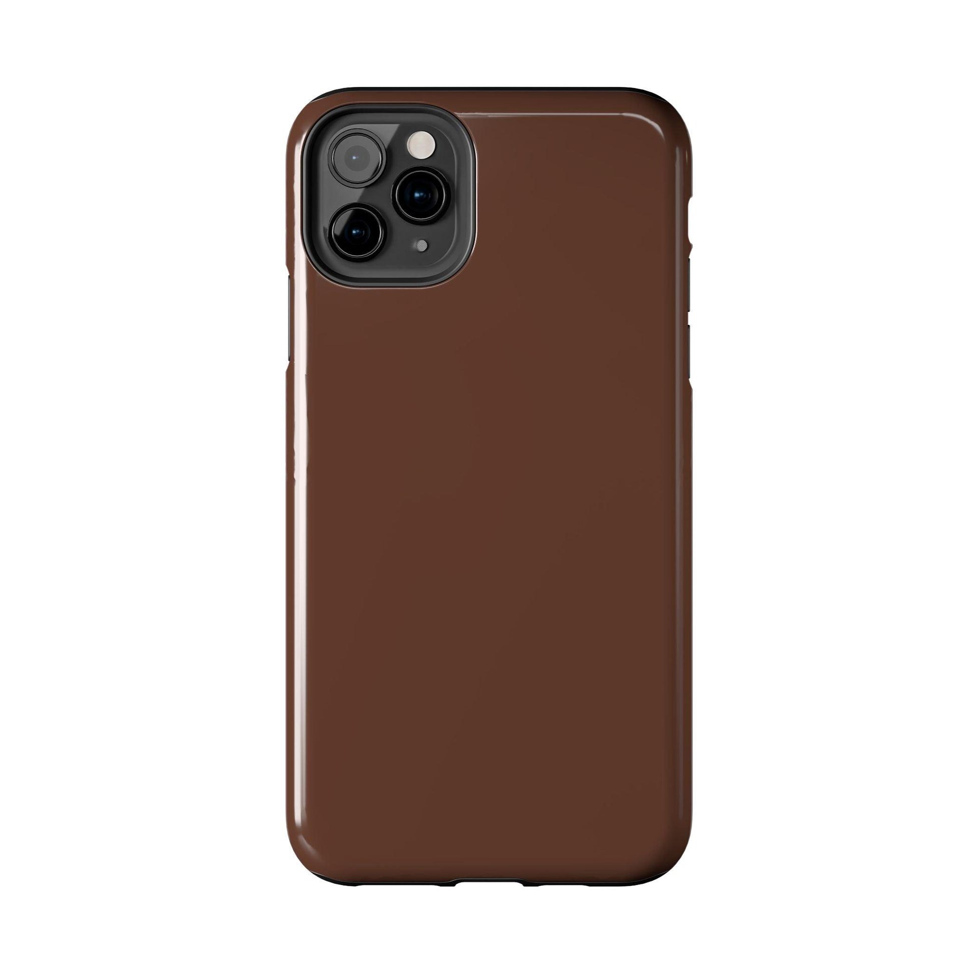 The Basics Coffee Brown iPhone Cases - The Basics Collection - SmartHomeGoodies