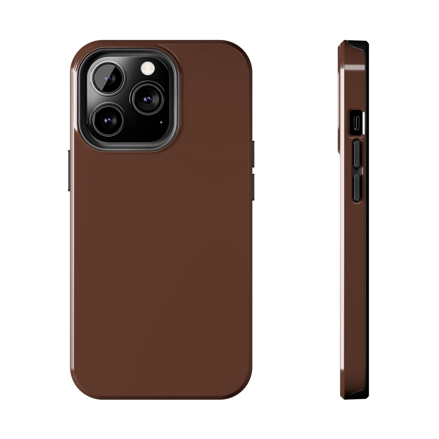 The Basics Coffee Brown iPhone Cases - The Basics Collection - SmartHomeGoodies