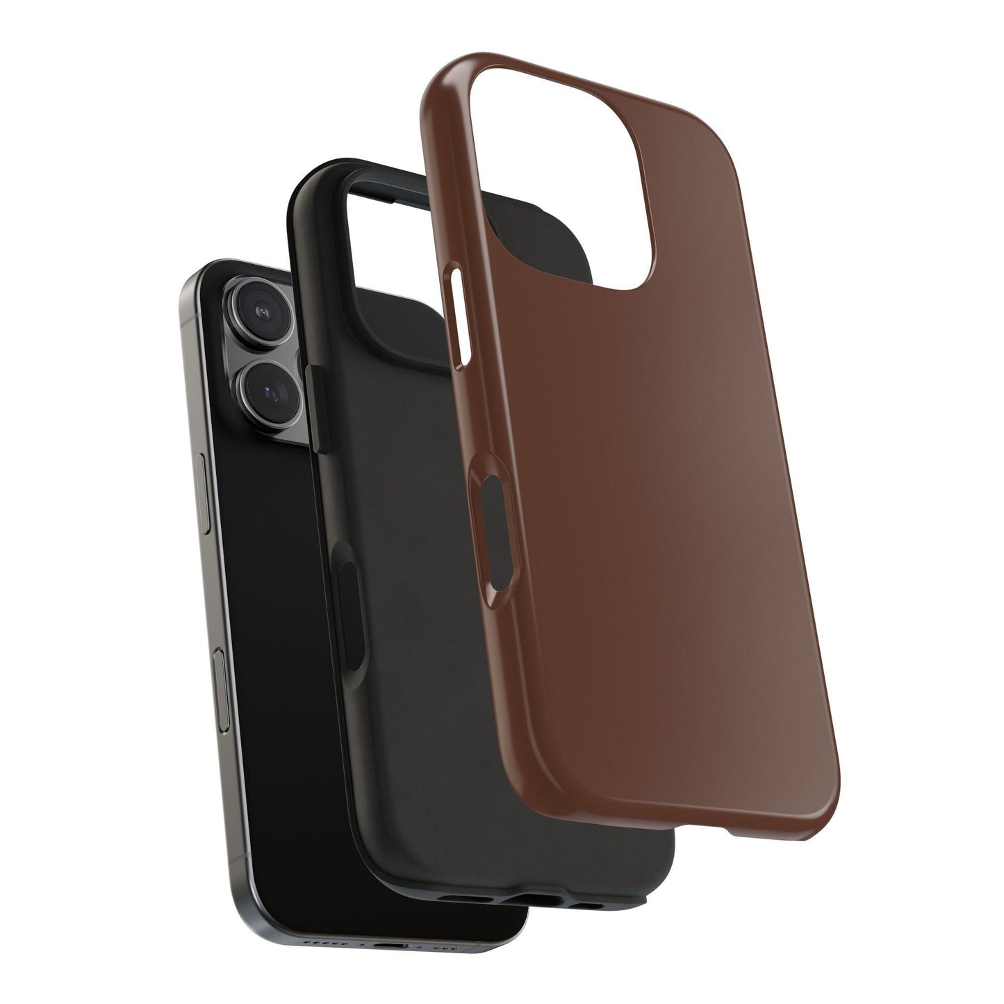 The Basics Coffee Brown iPhone Cases - The Basics Collection - SmartHomeGoodies