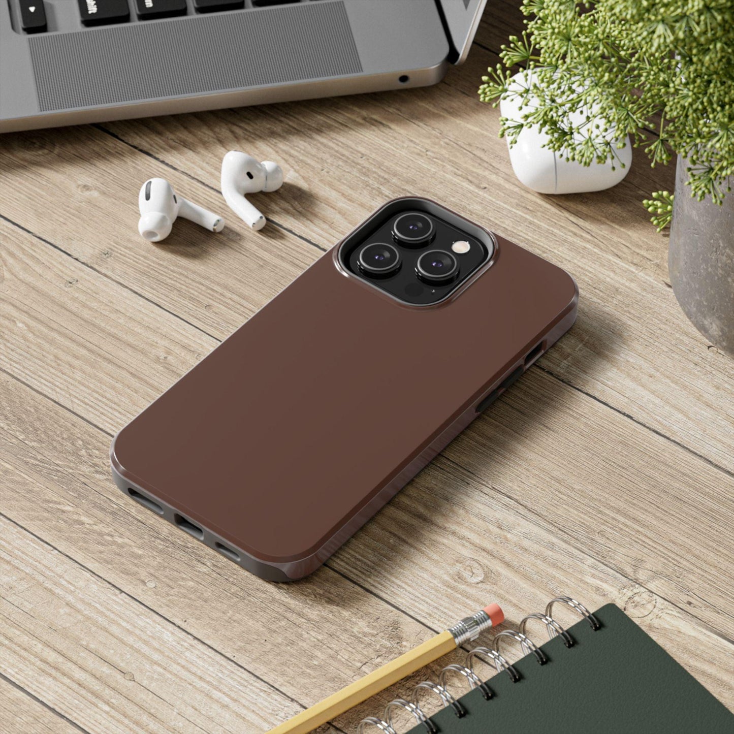 The Basics Coffee Brown iPhone Cases - The Basics Collection - SmartHomeGoodies