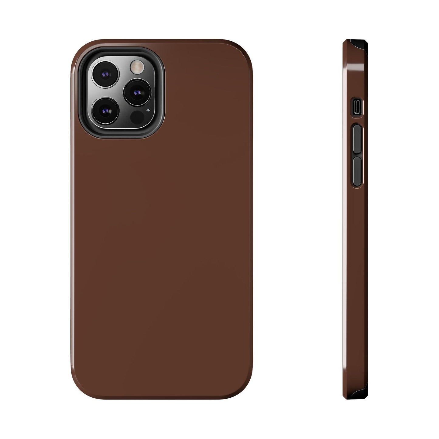 The Basics Coffee Brown iPhone Cases - The Basics Collection - SmartHomeGoodies