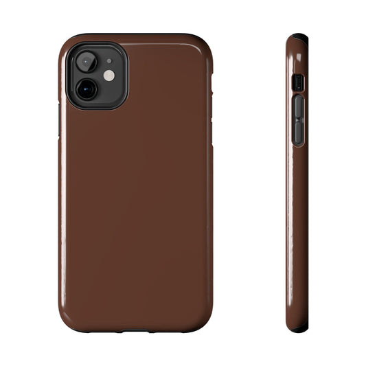 The Basics Coffee Brown iPhone Cases - The Basics Collection - SmartHomeGoodies
