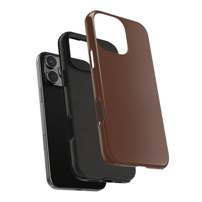 The Basics Coffee Brown iPhone Cases - The Basics Collection - SmartHomeGoodies