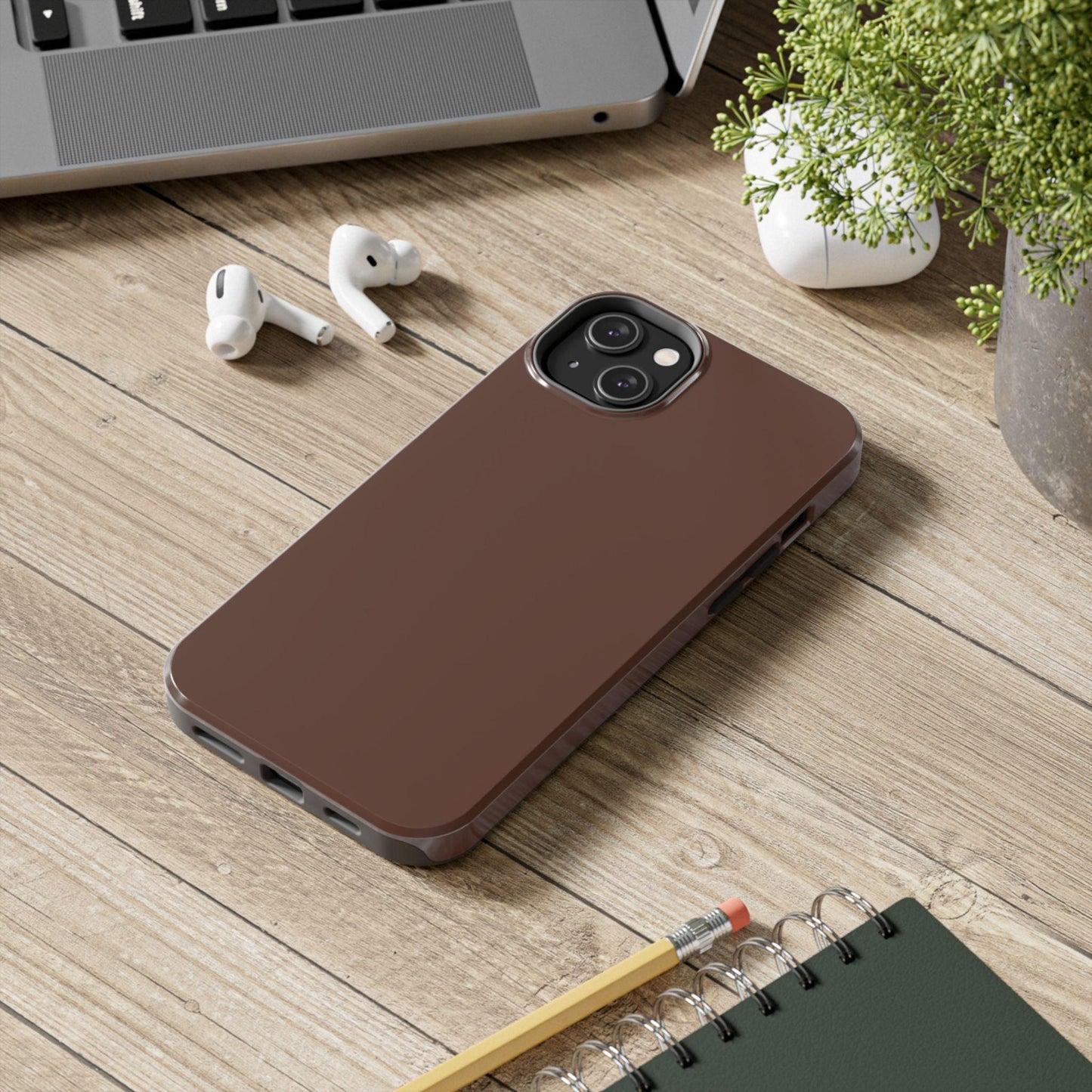 The Basics Coffee Brown iPhone Cases - The Basics Collection - SmartHomeGoodies