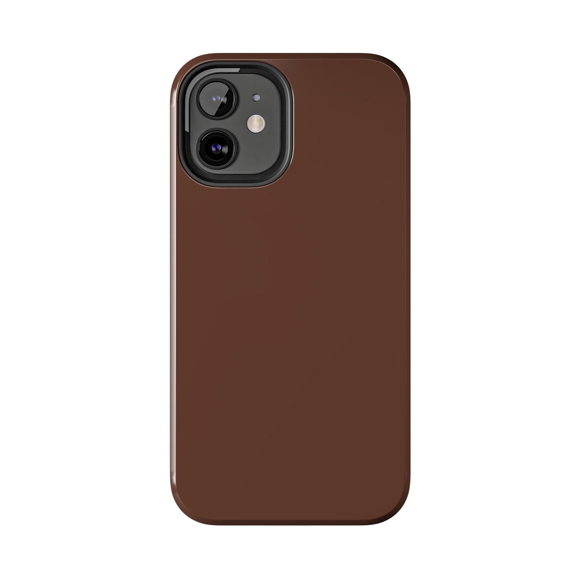 The Basics Coffee Brown iPhone Cases - The Basics Collection - SmartHomeGoodies