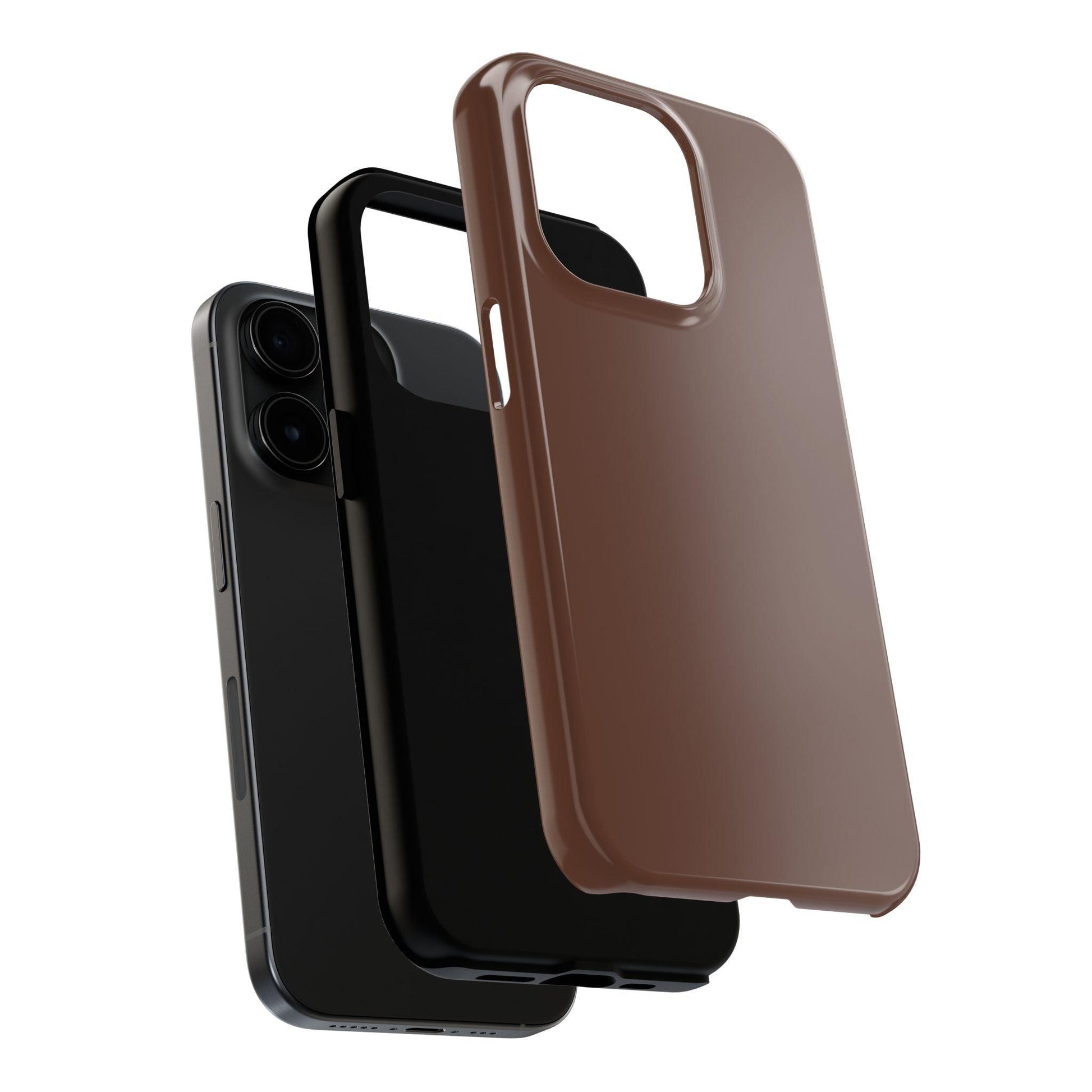 The Basics Coffee Brown iPhone Cases - The Basics Collection - SmartHomeGoodies