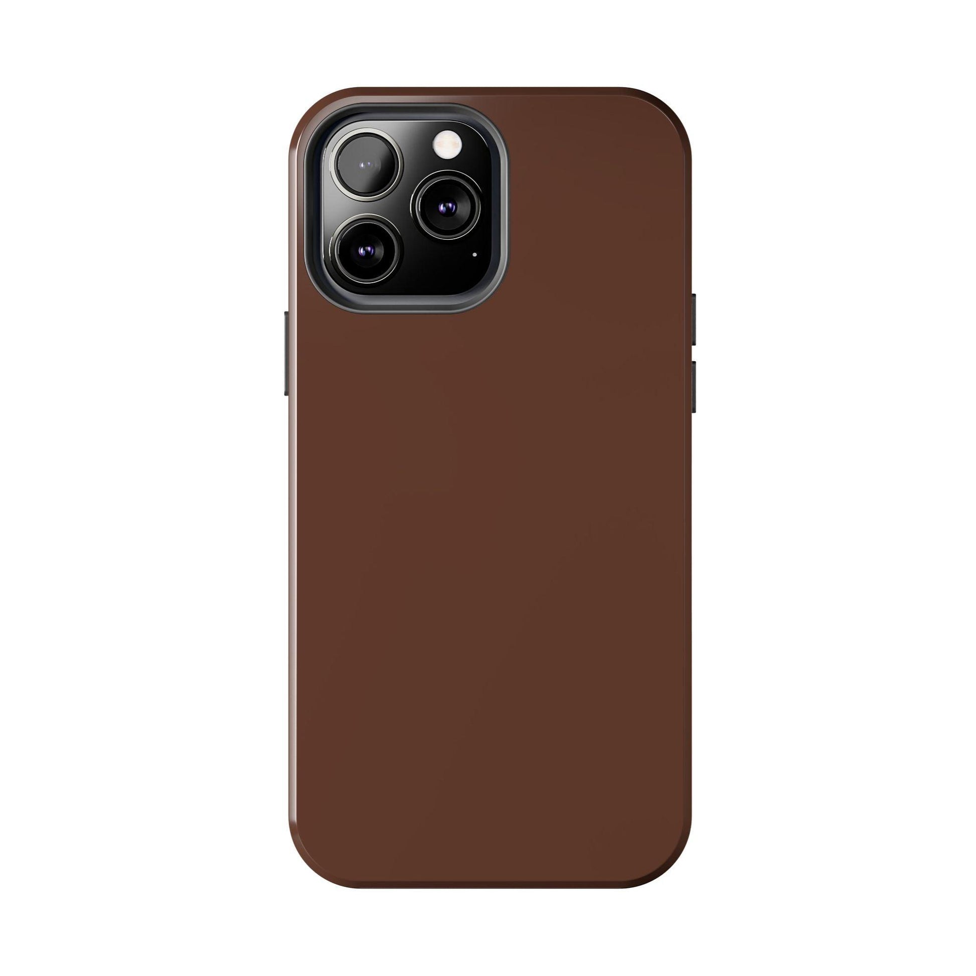 The Basics Coffee Brown iPhone Cases - The Basics Collection - SmartHomeGoodies