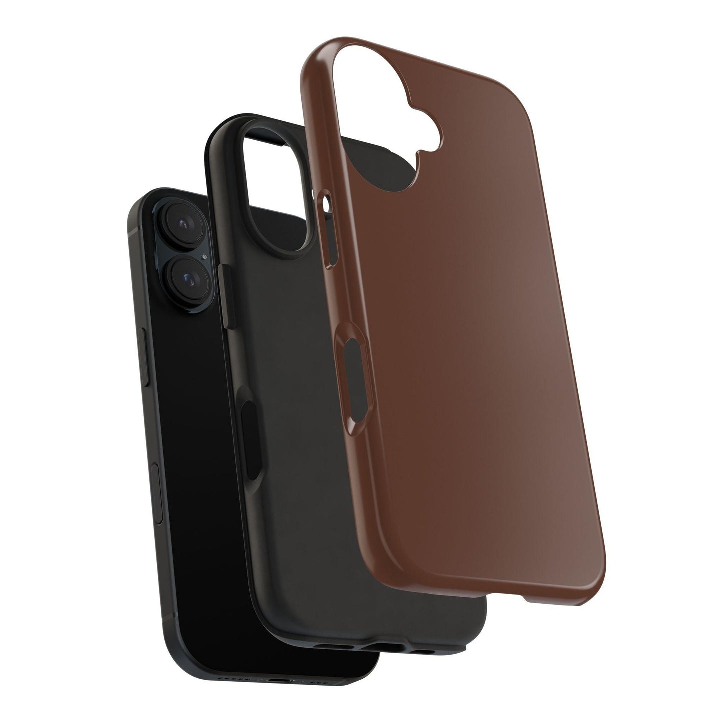 The Basics Coffee Brown iPhone Cases - The Basics Collection - SmartHomeGoodies