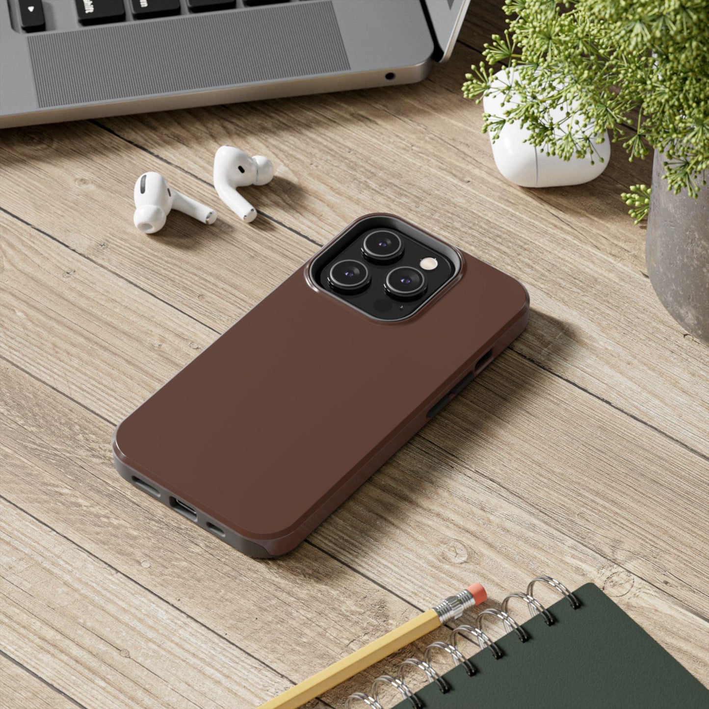 The Basics Coffee Brown iPhone Cases - The Basics Collection - SmartHomeGoodies