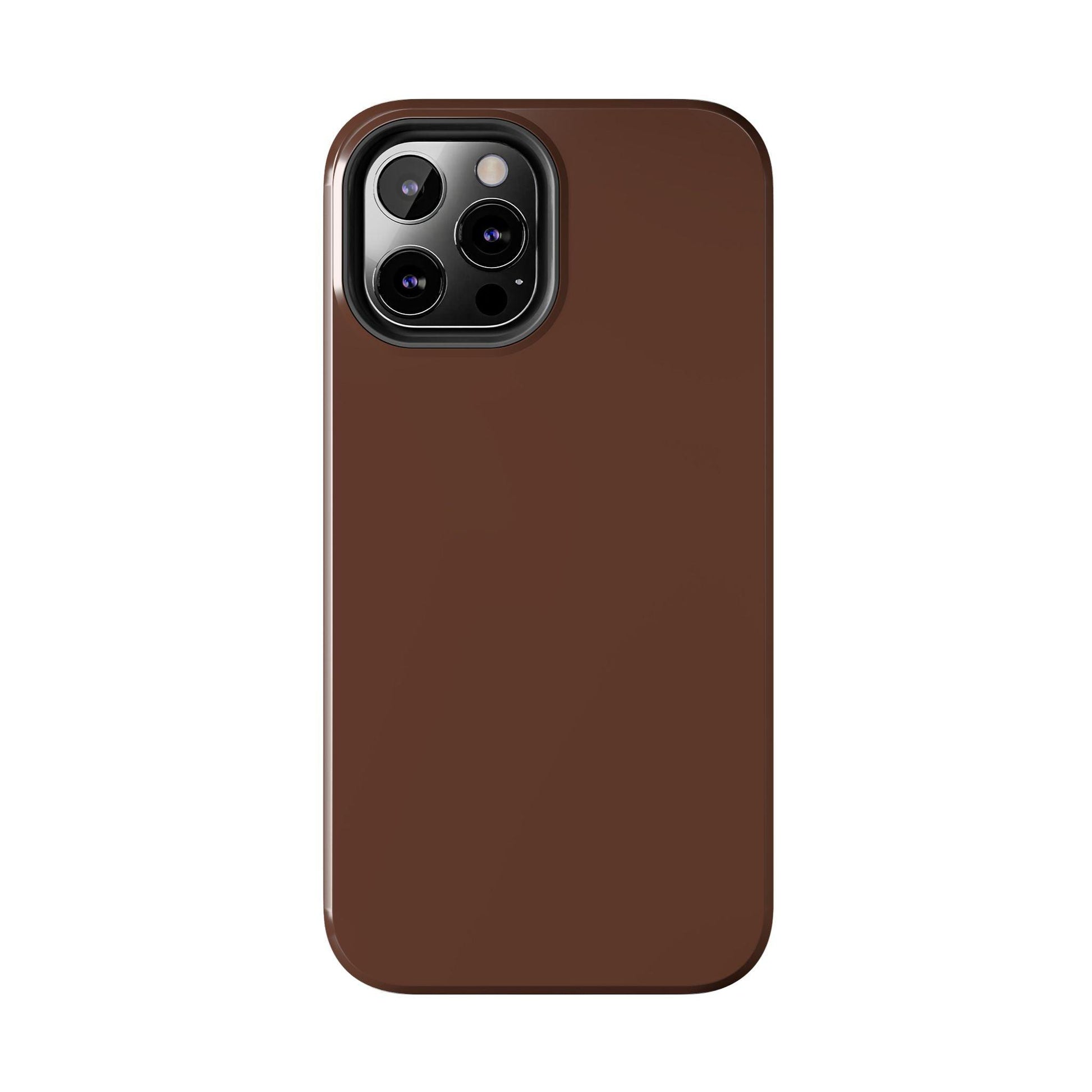 The Basics Coffee Brown iPhone Cases - The Basics Collection - SmartHomeGoodies