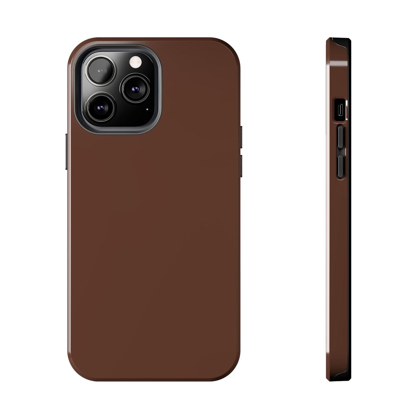 The Basics Coffee Brown iPhone Cases - The Basics Collection - SmartHomeGoodies