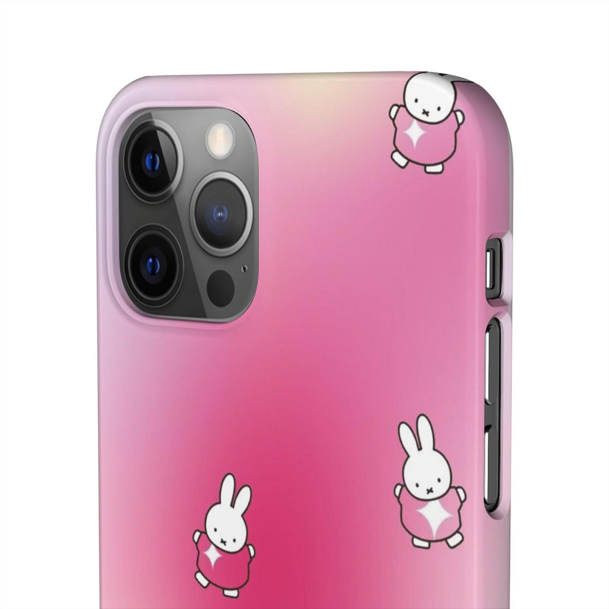 The Bunny Aura Pink Snap Cases - SmartHomeGoodies