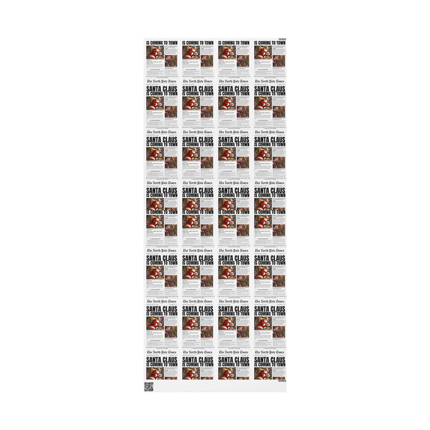 The North Pole Times Newspaper Gift Wrapping Paper - SmartHomeGoodies