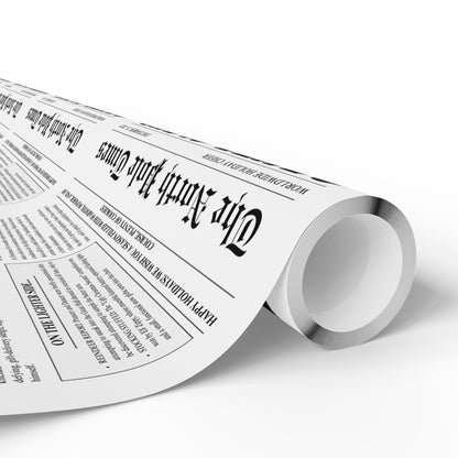 The North Pole Times Newspaper Gift Wrapping Paper - SmartHomeGoodies