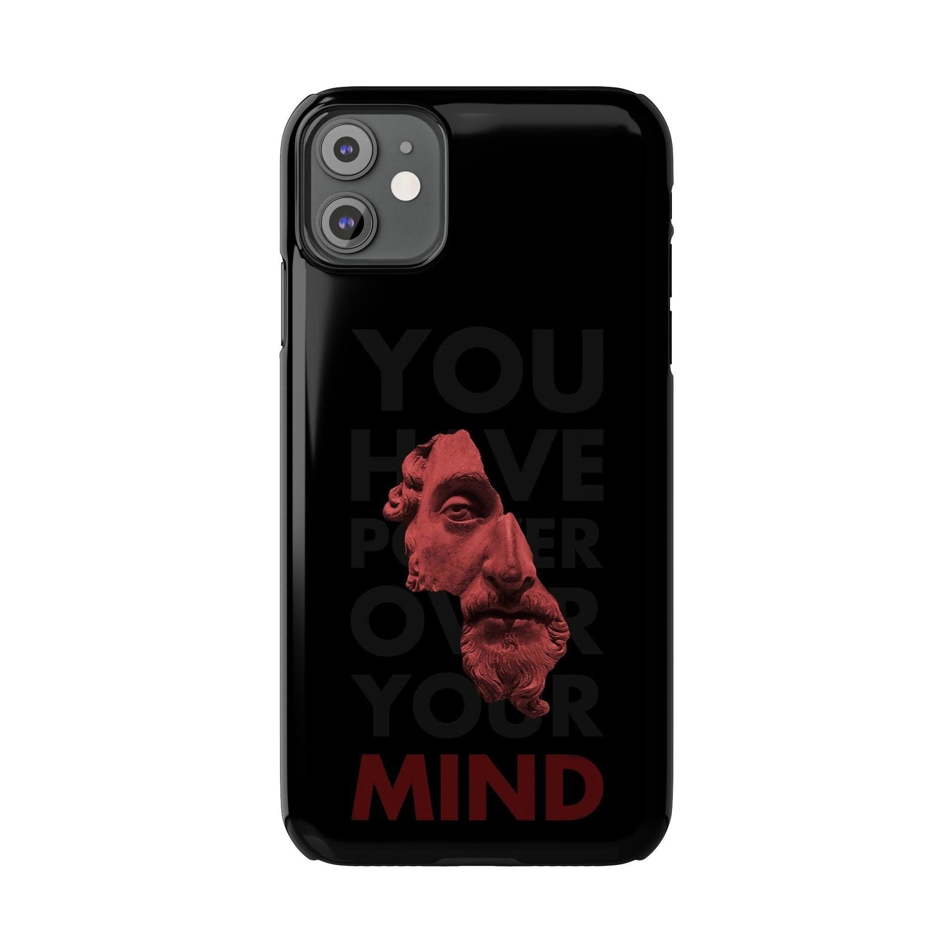 The Power Within: Red Sculpture Reflection Slim iPhone Cases - SmartHomeGoodies