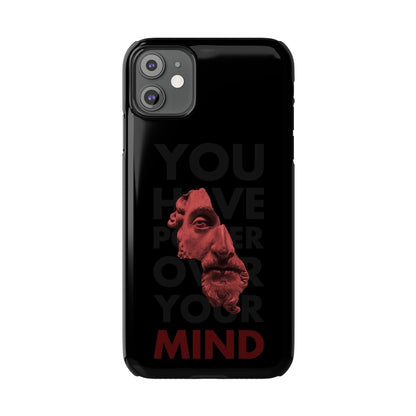 The Power Within: Red Sculpture Reflection Slim iPhone Cases - SmartHomeGoodies