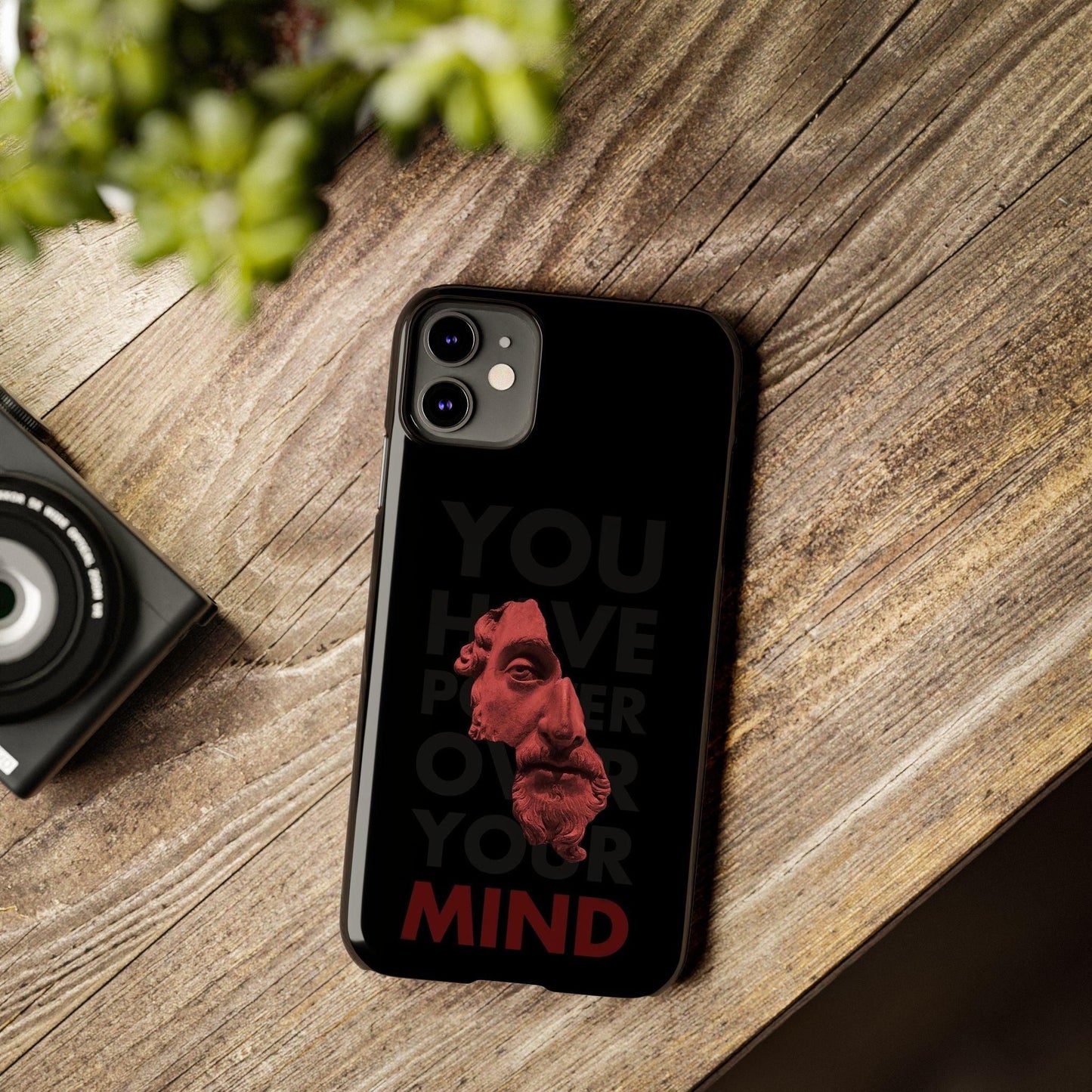 The Power Within: Red Sculpture Reflection Slim iPhone Cases - SmartHomeGoodies