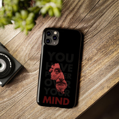 The Power Within: Red Sculpture Reflection Slim iPhone Cases - SmartHomeGoodies