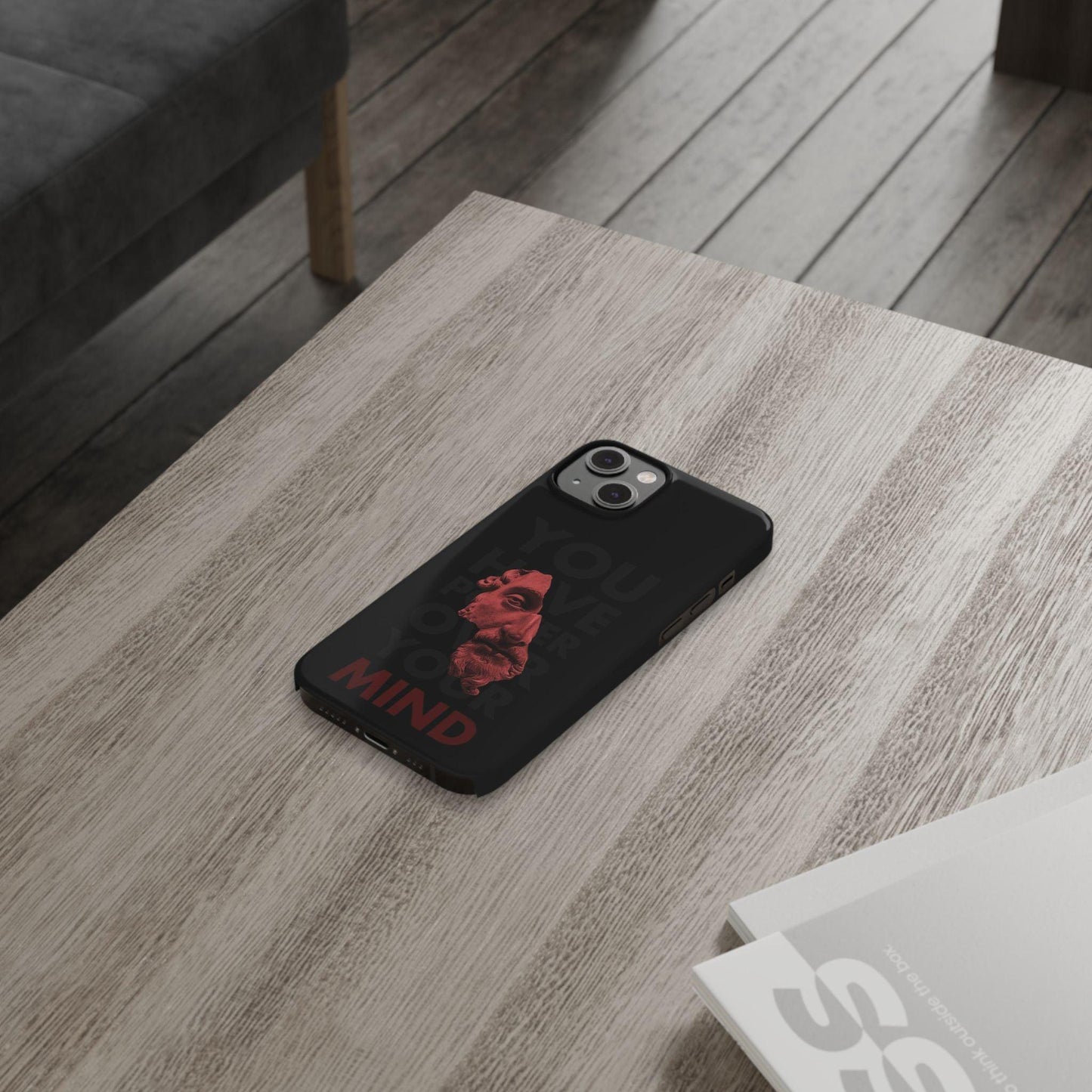 The Power Within: Red Sculpture Reflection Slim iPhone Cases - SmartHomeGoodies