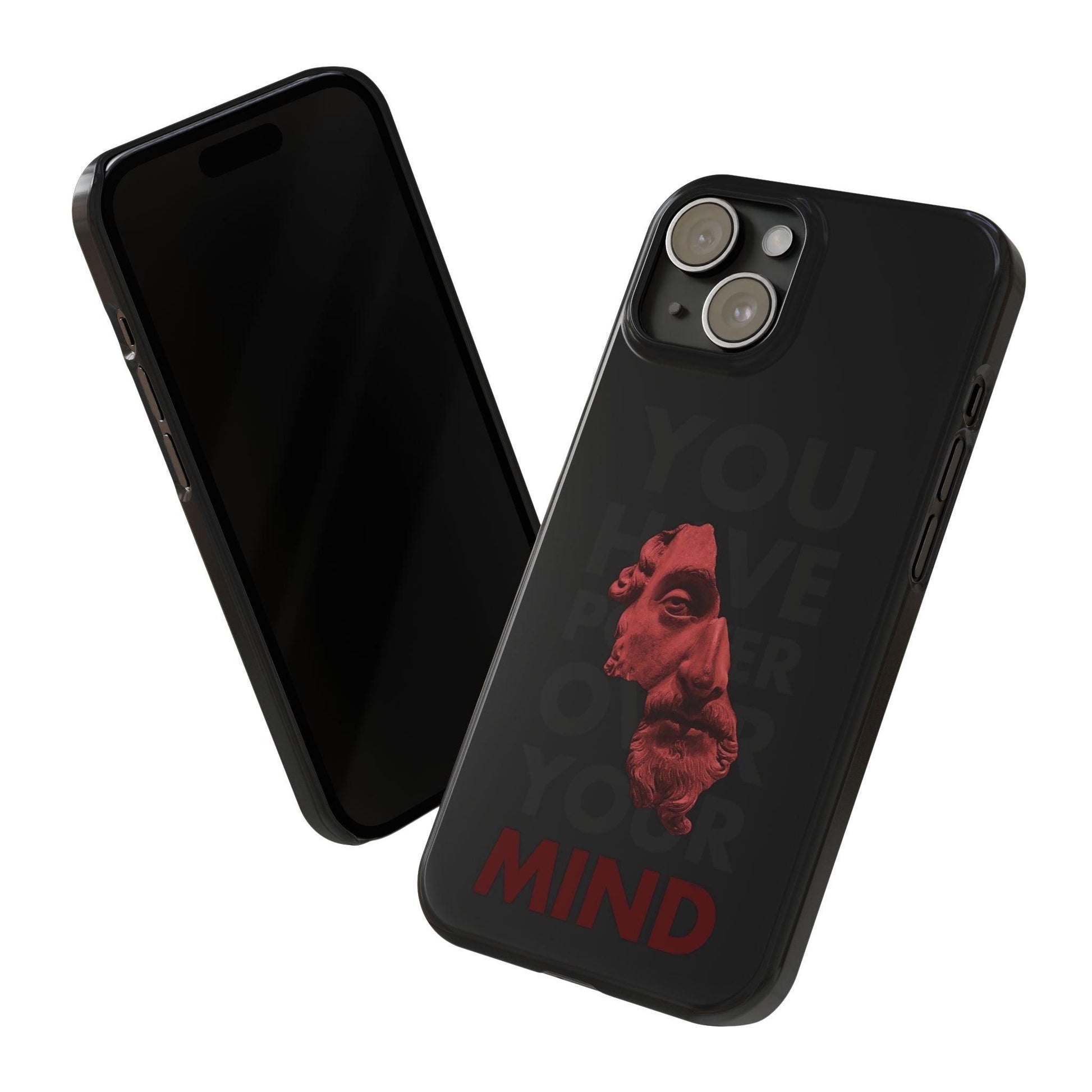 The Power Within: Red Sculpture Reflection Slim iPhone Cases - SmartHomeGoodies