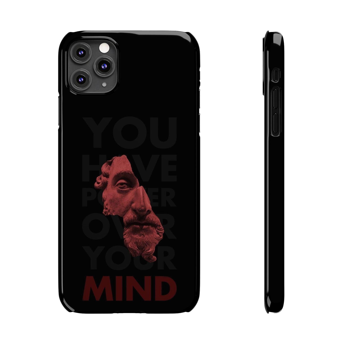 The Power Within: Red Sculpture Reflection Slim iPhone Cases - SmartHomeGoodies