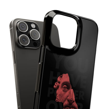The Power Within: Red Sculpture Reflection Slim iPhone Cases - SmartHomeGoodies