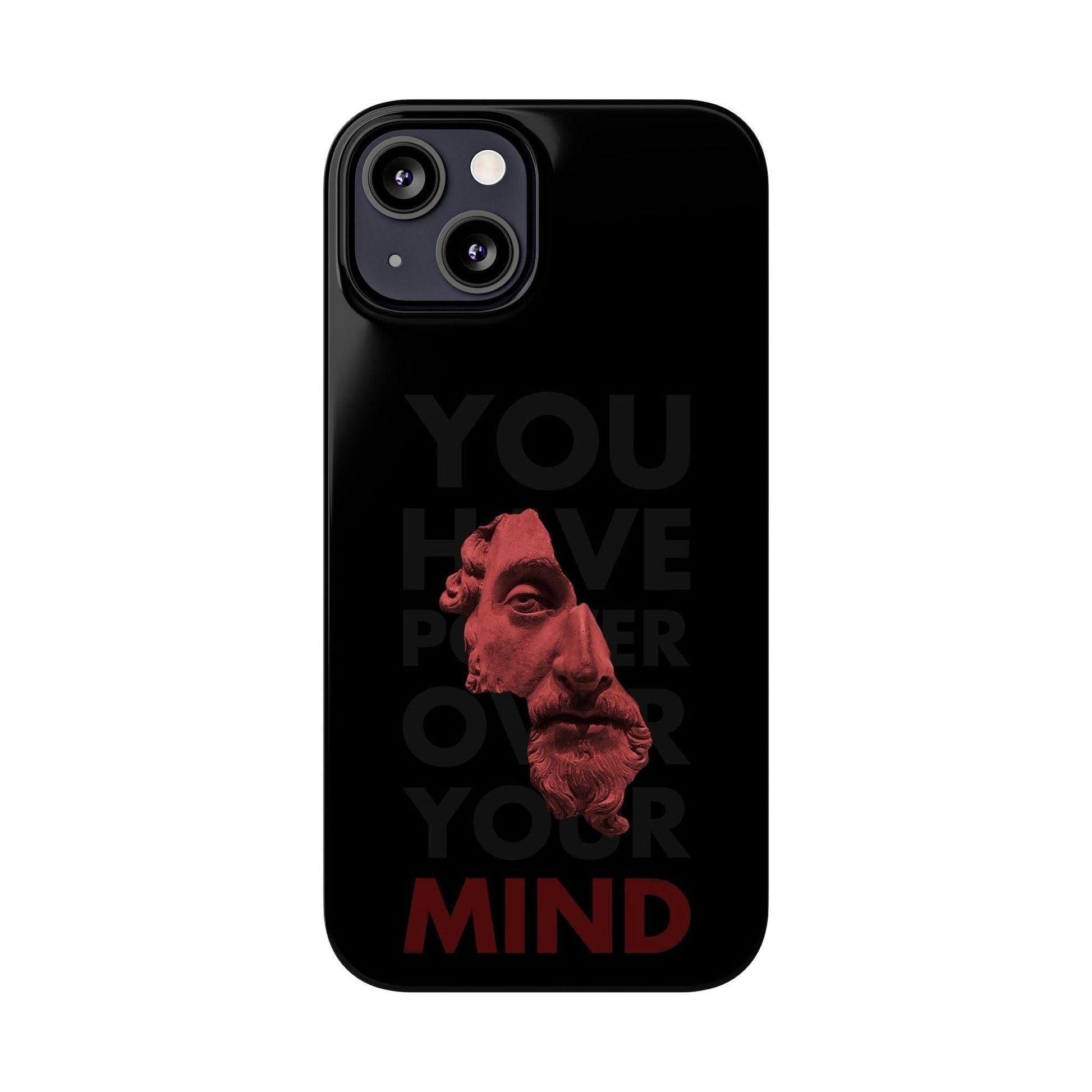 The Power Within: Red Sculpture Reflection Slim iPhone Cases - SmartHomeGoodies