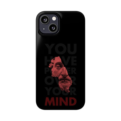 The Power Within: Red Sculpture Reflection Slim iPhone Cases - SmartHomeGoodies