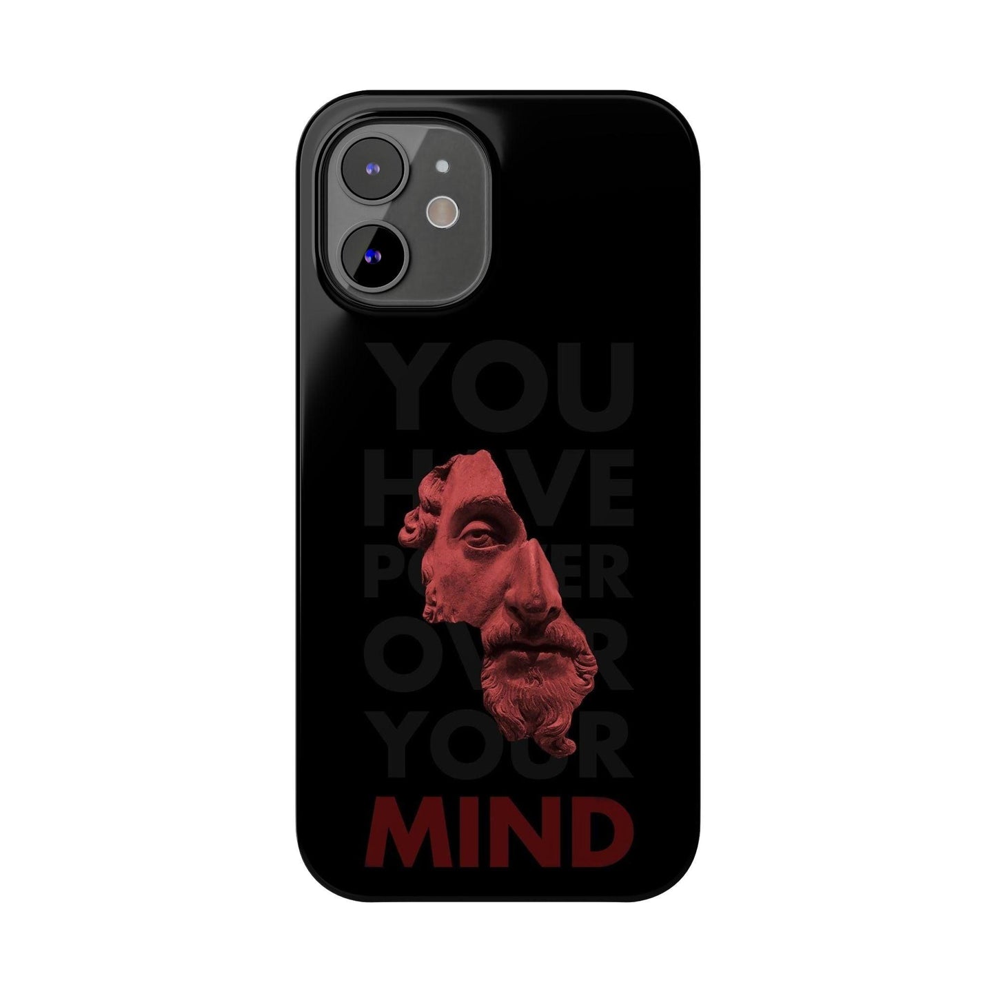 The Power Within: Red Sculpture Reflection Slim iPhone Cases - SmartHomeGoodies
