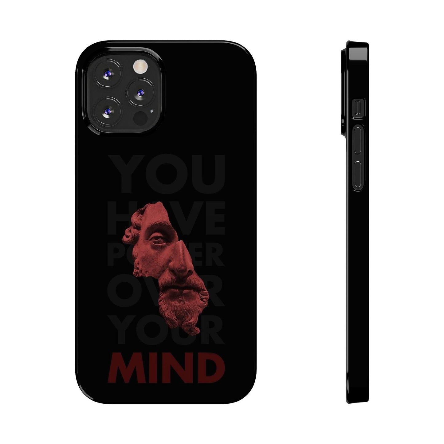 The Power Within: Red Sculpture Reflection Slim iPhone Cases - SmartHomeGoodies