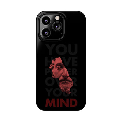 The Power Within: Red Sculpture Reflection Slim iPhone Cases - SmartHomeGoodies