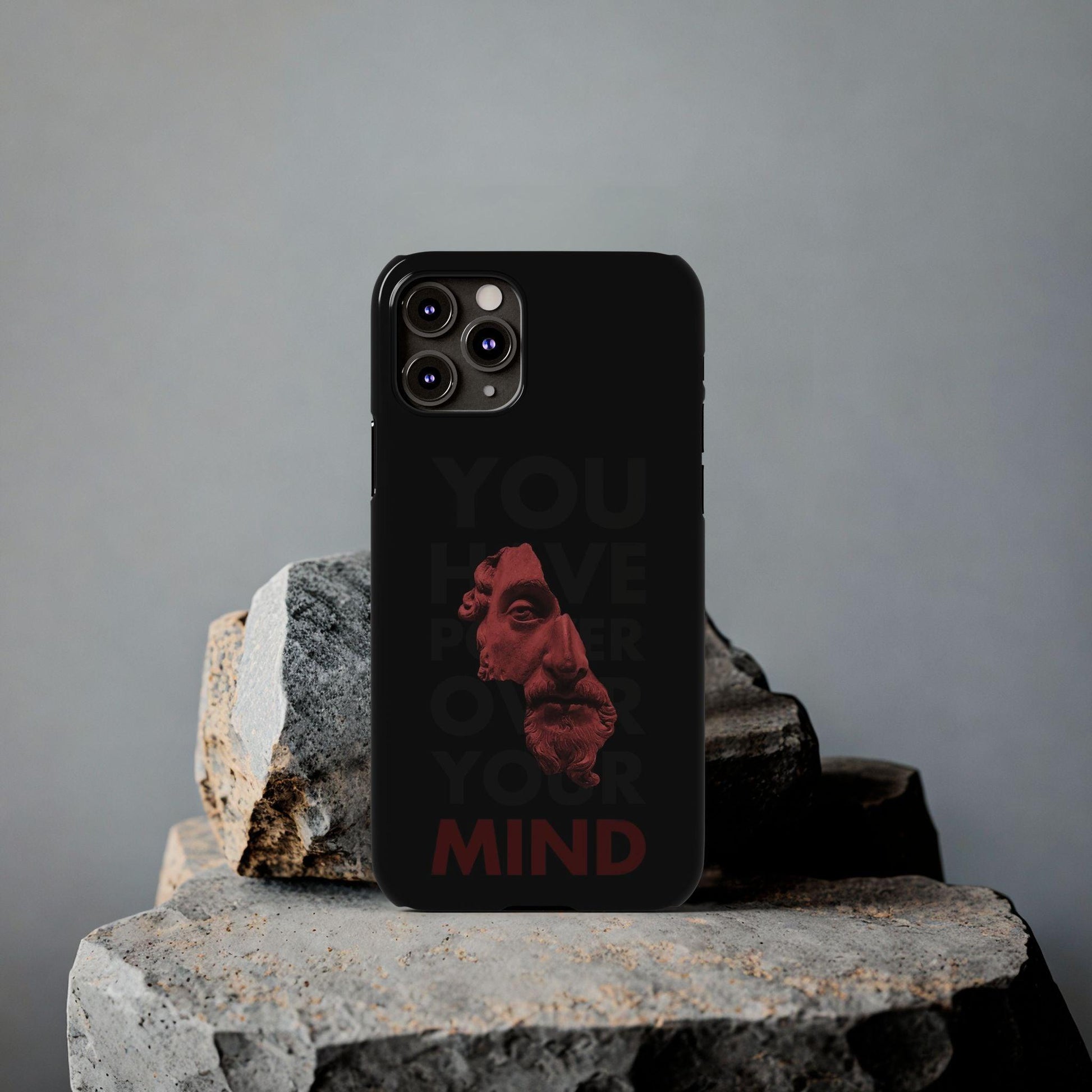 The Power Within: Red Sculpture Reflection Slim iPhone Cases - SmartHomeGoodies