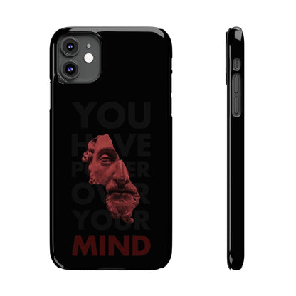The Power Within: Red Sculpture Reflection Slim iPhone Cases - SmartHomeGoodies