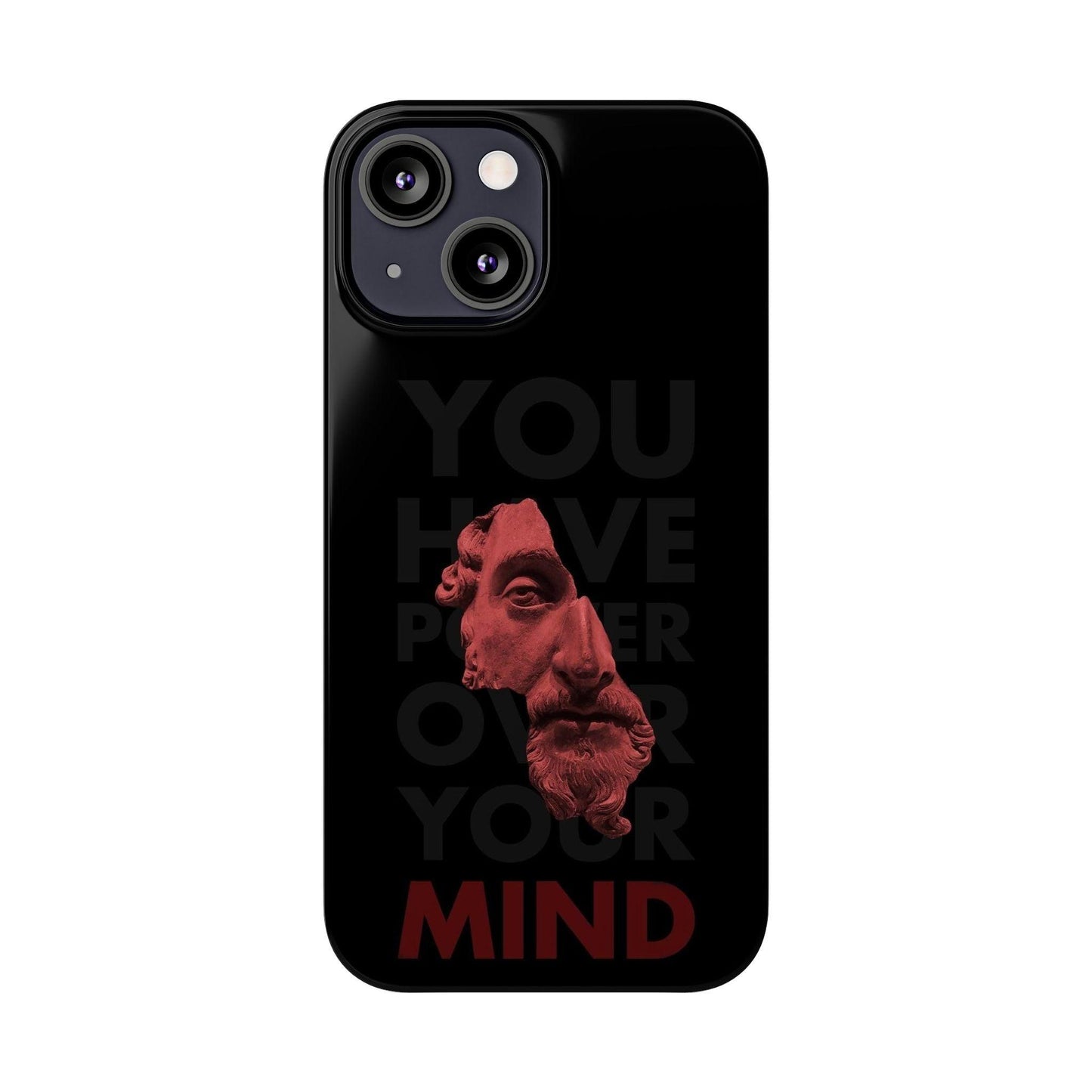The Power Within: Red Sculpture Reflection Slim iPhone Cases - SmartHomeGoodies
